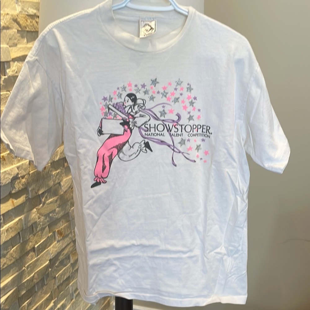 White and Pink Showstopper Talent Competition T-Shirt